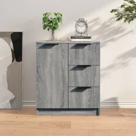 Sonoma graues Sperrholz-Sideboard 60x30x70 cm von vidaXL, Sideboards - Ref: Foro24-816989, Preis: 81,26 €, Rabatt: %