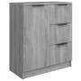 Sonoma graues Sperrholz-Sideboard 60x30x70 cm von vidaXL, Sideboards - Ref: Foro24-816989, Preis: 84,49 €, Rabatt: %