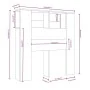 Möbel mit Kopfteil in Sonoma-Grau, 100 x 18,5 x 104,5 cm von vidaXL, Kopf- und Fußteile - Ref: Foro24-817265, Preis: 49,92 €,...