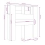 Möbel mit Kopfteil in Sonoma-Grau, 100 x 18,5 x 104,5 cm von vidaXL, Kopf- und Fußteile - Ref: Foro24-817265, Preis: 52,84 €,...