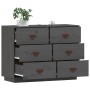 Solid gray pine wood sideboard 100x40x75 cm by vidaXL, Sideboards - Ref: Foro24-820144, Price: 192,77 €, Discount: %