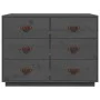 Aparador de madera maciza de pino gris 100x40x75 cm de vidaXL, Aparadores - Ref: Foro24-820144, Precio: 190,27 €, Descuento: %