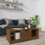 Brown oak engineered wood coffee table 102x50x36 cm by vidaXL, Coffee table - Ref: Foro24-817080, Price: 59,99 €, Discount: %