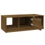 Brown oak engineered wood coffee table 102x50x36 cm by vidaXL, Coffee table - Ref: Foro24-817080, Price: 59,99 €, Discount: %