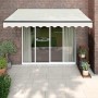 Toldo retráctil automático color crema 3x2,5 m