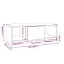 Couchtisch aus braunem Eichenholzwerkstoff, 102 x 50 x 36 cm von vidaXL, Couchtisch - Ref: Foro24-817080, Preis: 60,62 €, Rab...