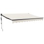 Toldo retráctil automático color crema 3x2,5 m
