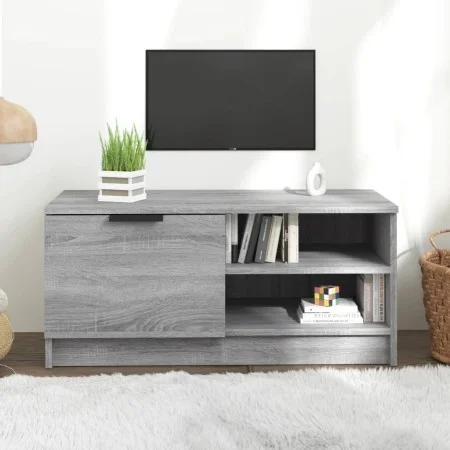 Mueble para TV madera contrachapada gris Sonoma 80x35x36,5 cm de vidaXL, Muebles TV - Ref: Foro24-817119, Precio: 50,14 €, De...