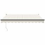 Toldo retráctil automático color crema 3,5x2,5 m