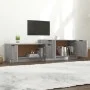 Mueble de TV madera contrachapada gris Sonoma 158,5x36x45 cm de vidaXL, Muebles TV - Ref: Foro24-817124, Precio: 72,75 €, Des...