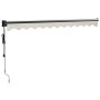 Toldo retráctil automático color crema 3,5x2,5 m