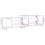 TV-Schrank aus grauem Sonoma-Sperrholz, 158,5 x 36 x 45 cm von vidaXL, TV-Möbel - Ref: Foro24-817124, Preis: 73,50 €, Rabatt: %