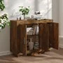 Sideboard aus geräuchertem Eichensperrholz, 92 x 35 x 75 cm von vidaXL, Sideboards - Ref: Foro24-817240, Preis: 76,01 €, Raba...