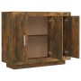Smoked oak plywood sideboard 92x35x75 cm by vidaXL, Sideboards - Ref: Foro24-817240, Price: 78,96 €, Discount: %