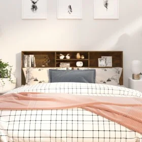 Mueble cabecero color roble ahumado 180x19x103,5 cm de vidaXL, Cabeceros y pies de cama - Ref: Foro24-817255, Precio: 65,62 €...