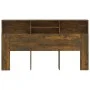 Mueble cabecero color roble ahumado 180x19x103,5 cm de vidaXL, Cabeceros y pies de cama - Ref: Foro24-817255, Precio: 65,62 €...