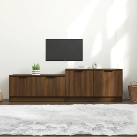 TV-Schrank aus braunem Eichensperrholz, 158,5 x 36 x 45 cm von vidaXL, TV-Möbel - Ref: Foro24-817125, Preis: 74,29 €, Rabatt: %