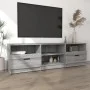 Sonoma gray plywood TV cabinet 150x33.5x45 cm by vidaXL, TV Furniture - Ref: Foro24-817115, Price: 90,87 €, Discount: %