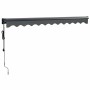 Toldo retráctil automático gris antracita 3,5x2,5 m