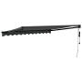 Toldo retráctil automático gris antracita 3,5x2,5 m