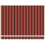 Toldo retráctil automático naranja y marrón 3x2,5 m