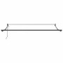 Toldo retráctil automático naranja y marrón 3x2,5 m