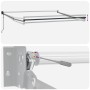 Toldo retráctil automático naranja y marrón 3x2,5 m