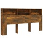 Armario cabecero roble ahumado 200x19x103,5 cm de vidaXL, Cabeceros y pies de cama - Ref: Foro24-817258, Precio: 99,07 €, Des...