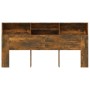 Armario cabecero roble ahumado 200x19x103,5 cm de vidaXL, Cabeceros y pies de cama - Ref: Foro24-817258, Precio: 99,07 €, Des...