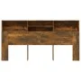 Armario cabecero roble ahumado 200x19x103,5 cm de vidaXL, Cabeceros y pies de cama - Ref: Foro24-817258, Precio: 93,84 €, Des...