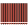 Toldo retráctil automático naranja y marrón 3,5x2,5 m