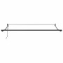 Toldo retráctil automático naranja y marrón 3,5x2,5 m