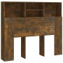 Mueble cabecero roble ahumado 120x19x103,5 cm de vidaXL, Cabeceros y pies de cama - Ref: Foro24-817246, Precio: 48,65 €, Desc...