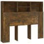 Smoked oak headboard furniture 120x19x103.5 cm by vidaXL, Headboards and footboards - Ref: Foro24-817246, Price: 48,30 €, Dis...