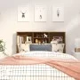 Smoked oak headboard furniture 120x19x103.5 cm by vidaXL, Headboards and footboards - Ref: Foro24-817246, Price: 48,30 €, Dis...