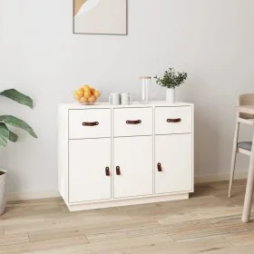 Solid white pine wood sideboard 100x40x75 cm by vidaXL, Sideboards - Ref: Foro24-820148, Price: 146,87 €, Discount: %