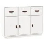 Sideboard aus massivem weißem Kiefernholz, 100 x 40 x 75 cm von vidaXL, Sideboards - Ref: Foro24-820148, Preis: 146,87 €, Rab...