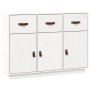 Sideboard aus massivem weißem Kiefernholz, 100 x 40 x 75 cm von vidaXL, Sideboards - Ref: Foro24-820148, Preis: 148,52 €, Rab...