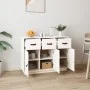 Sideboard aus massivem weißem Kiefernholz, 100 x 40 x 75 cm von vidaXL, Sideboards - Ref: Foro24-820148, Preis: 146,87 €, Rab...