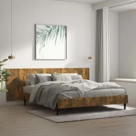 Wandkopfteil aus geräuchertem Eichensperrholz, 240 x 1,5 x 80 cm von vidaXL, Kopf- und Fußteile - Ref: Foro24-816979, Preis: ...