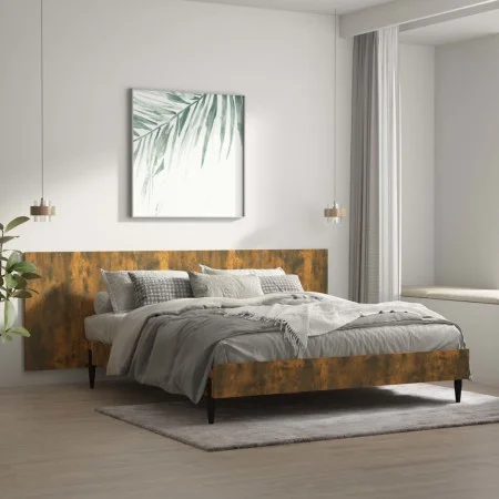 Smoked oak plywood wall headboard 240x1.5x80 cm by vidaXL, Headboards and footboards - Ref: Foro24-816979, Price: 70,01 €, Di...
