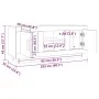 Sonoma gray plywood TV cabinet 102x35x45 cm by vidaXL, TV Furniture - Ref: Foro24-817226, Price: 77,32 €, Discount: %