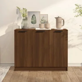 Plywood sideboard in brown oak color 90.5x30x70 cm by vidaXL, Sideboards - Ref: Foro24-817026, Price: 84,63 €, Discount: %