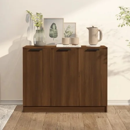 Anrichte aus eichenbraunem Sperrholz 90,5x30x70 cm von vidaXL, Sideboards - Ref: Foro24-817026, Preis: 85,58 €, Rabatt: %