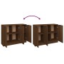 Plywood sideboard in brown oak color 90.5x30x70 cm by vidaXL, Sideboards - Ref: Foro24-817026, Price: 87,28 €, Discount: %