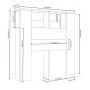 Eichenbrauner Kopfteilschrank 100x18,5x104,5 cm von vidaXL, Kopf- und Fußteile - Ref: Foro24-817266, Preis: 75,95 €, Rabatt: %