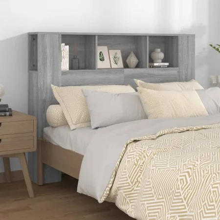 Mueble cabecero color gris Sonoma 140x18,5x104,5 cm de vidaXL, Cabeceros y pies de cama - Ref: Foro24-817271, Precio: 55,96 €...