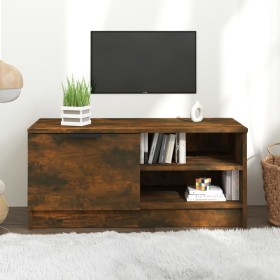 Mueble para TV madera contrachapada roble ahumado 80x35x36,5 cm