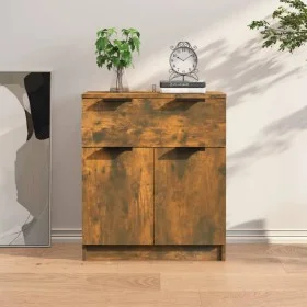 Smoked oak plywood sideboard 60x30x70 cm by vidaXL, Sideboards - Ref: Foro24-816991, Price: 70,36 €, Discount: %