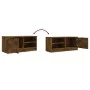 TV-Schrank aus geräuchertem Eichensperrholz, 80 x 35 x 36,5 cm von vidaXL, TV-Möbel - Ref: Foro24-817117, Preis: 47,43 €, Rab...